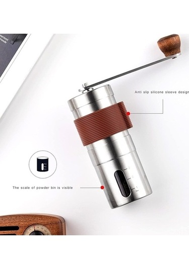 Ulzyvf Manuel Kahve Öğütücü, Paslanmaz Çelik, Ev & Seyahat İçin Taşınabilir Diğer