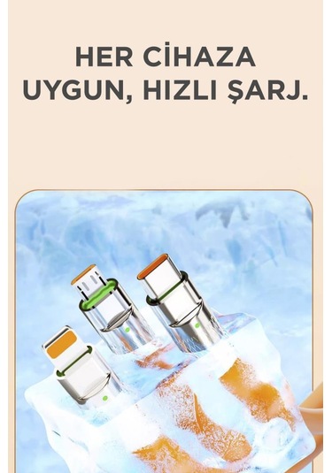 Torima U160 Siyah 3 In 1 USB To Type-C Lightning Micro Uçlu Şarj Data Kablosu