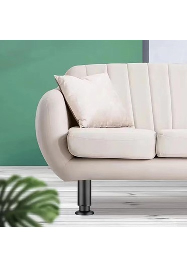Tenfowee Ayarlanabilir Yükseklikli Güçlü Mobilya Ayakları - 12-18cm Geniş Taban, Siyah 4'lü Set