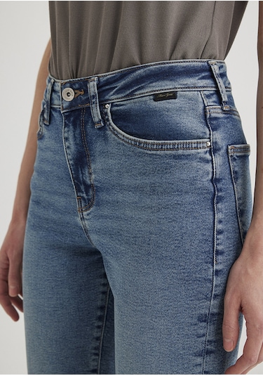 Mavi - Cindy Gold Shape Puslu Indigo Mavisi Jean Pantolon 100277-89183 Mavi