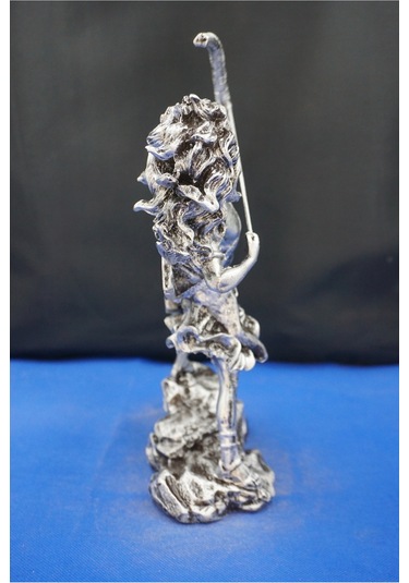 Herkül Antik Yunan Kahramanı Heykeli- 27 Cm Herakles Biblo Ev Ofis Hediyelik Gümüş