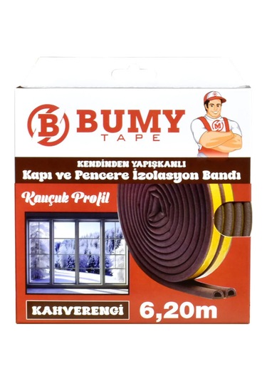 Kapı Ve Pencere İzolasyon Bandı - Kahverengi