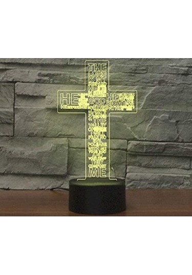 Goldenqian 3d Isa Çapraz Uzaktan Kumanda 16 Renk Gece Işıkları Illusion Akrilik Led Masa Abajur Çocuk Yatak Odası Masa Dekor Doğum Günü Hediyeleri Çocuklar Için Oyuncak Rbkmwp Siyah