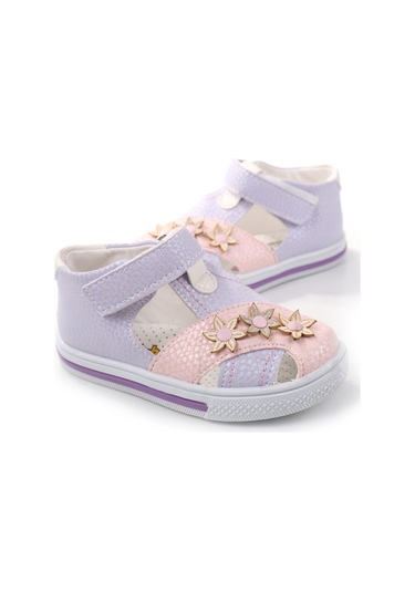 Şirin Bebe 1716 Kız Bebek Ortopedik Ayakkabı Sandalet Lila