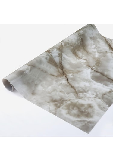 Mermer Desenli - Kalın Pvc 1,2Mm M-05 Masa Örtüsü