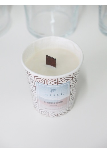 MİSSİ CRACKLING PALO SANTO VEGAN REFİL MUM 130 GR (ÇITIRTILI)