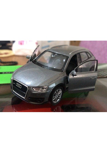 Oyuncak Model Metal Araba 1/36 Çek Bırak Gri Audi Q3 Jeep