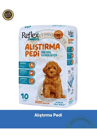 Reflex Care Reflex Care Kaydırmaz Köpek Alıştırma Pedi 60x90 Cm 10'lu