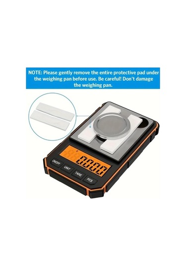Fastbuy Challenger Turuncu Hassas Mini Terazi 0 001g Cımbızlı Lcd Laboratuvar Terazisi Turuncu
