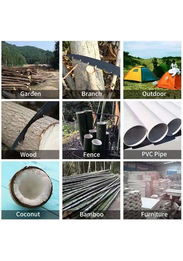 Symbee 210mm Çift Taraflı Dişli Çatal Testere - Bahçe Ağaçları Ve Ahşap Kesimi İçin Ergonomik, Kaymazsız Kollü Çelik Folding Testere