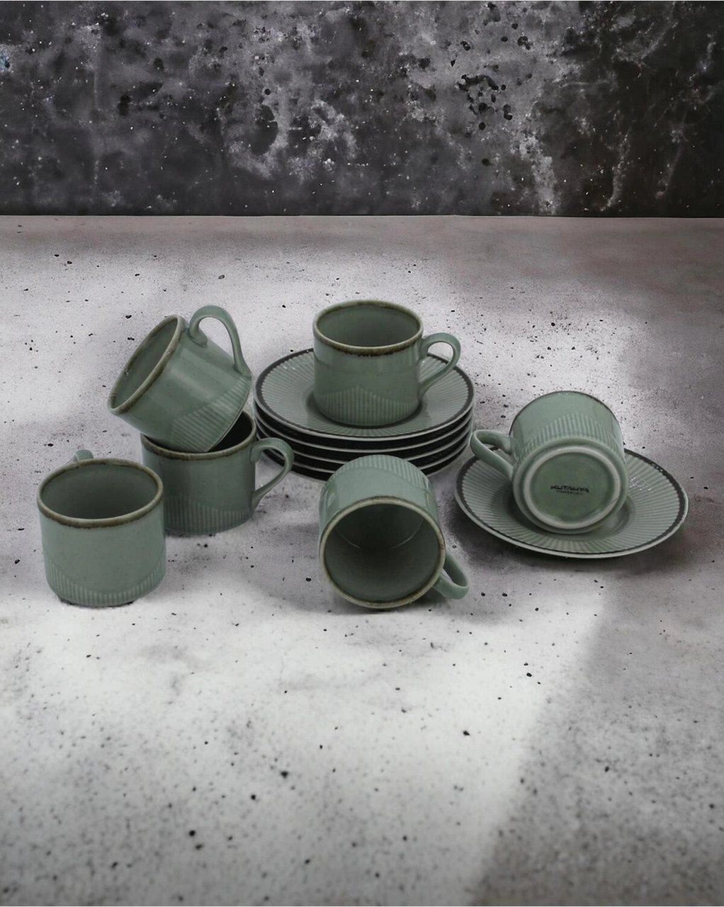 Kütahya Adl12kt730p03 Adler Yeşil Kahve Fincanı Yeşil