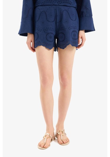 Defacto Regular Fit Brode Plaj Şortu-fall İn Love E0599ax25smnv241 Lacivert