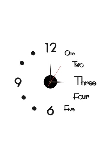 Mufunye 40cm Sessiz Akrilik Dıy Duvar Saati - Siyah, Altın, Gümüş Seçenekli - Yaratıcı Tasarım Çok Renki