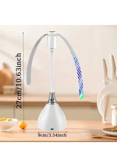 Boatshop1 2 Adet Sinek Kovucu Fan Yumuşak Kanatlı Usb Veya Pil İle Çalışan Sinek Savar Mutfak Piknik Yemek Masası İçin
