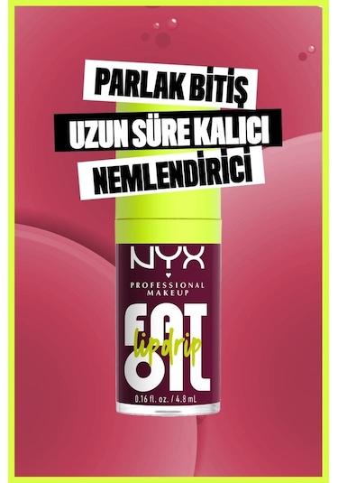 Nyx Professional Makeup Fat Oil Lip Drip Parlatıcı Dudak Yağı - Thats Chic 0