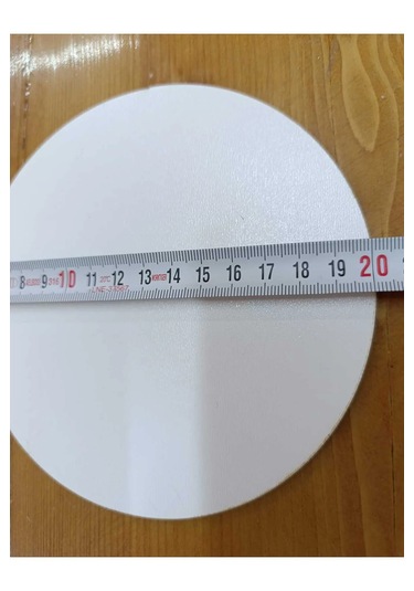 20 Cm Yuvarlak Pasta Altlığı Ve Çok Amaçlı Dekoratif Mdf Panel