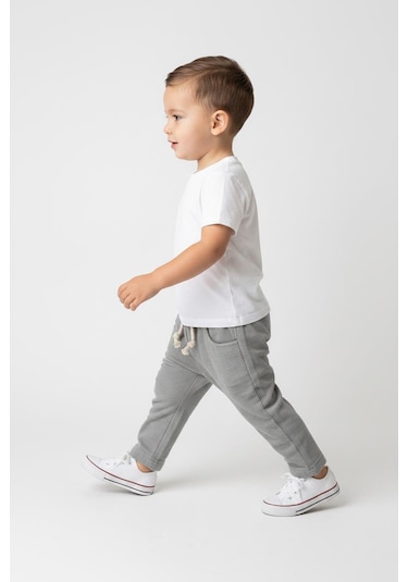 MiaBaby Bebek Müslin Pantolon Taş