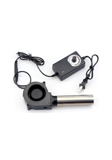 Samdoo 100-220v Hız Ayarlanabilir Çift Topaklı Turbo Blower, Uzun Borulu Santrifüj Fan, Odunlu Mangal Ve Soğutma İçin Avrupa Standartı Çok Renkli