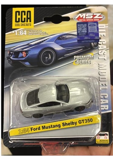 Cca Premium Series Ford Mustang Shelby Gt350 Gümüş 1/64 Model Araba