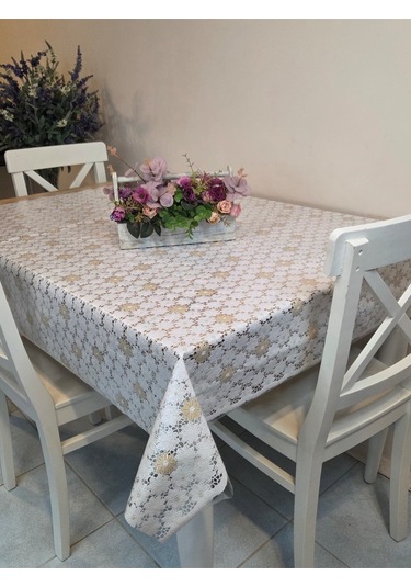 Ithal Pvc Muşamba - Desenli Silinebilir Masa Örtüsü 07nl62 Kahverengi