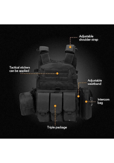 Hallow-hızlı Bırakılan Taktik Yelek Airsoft Combat Molle Plaka Y28122ca