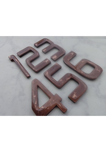 12Cm Kapı Daire Villa Bina Birim Numarası No:1-2-3-4-5-6 N11.2580