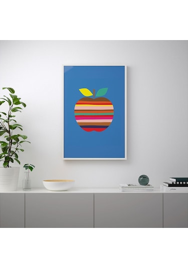 Poster, Çok Renkli, 61x91 Cm, Renkli Elma