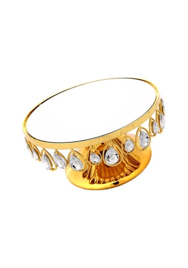 Vitale Nila Gold Ayaklı Tabak 22X11 CM Ak.Hq0010