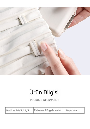 Taşınabilir İlaç Dağıtım Kutusu-beyaz Dikdörtgen