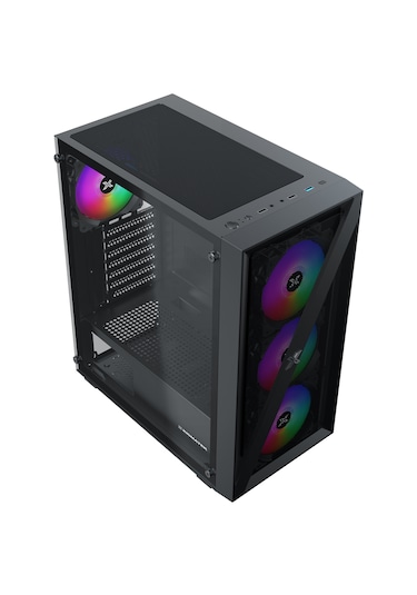 Xigmatek Blade 650w 80+ Temperli Cam+mesh Panel 4x12cm Sabit Rainbow Fan Mid-t Gaming Oyuncu Kasası