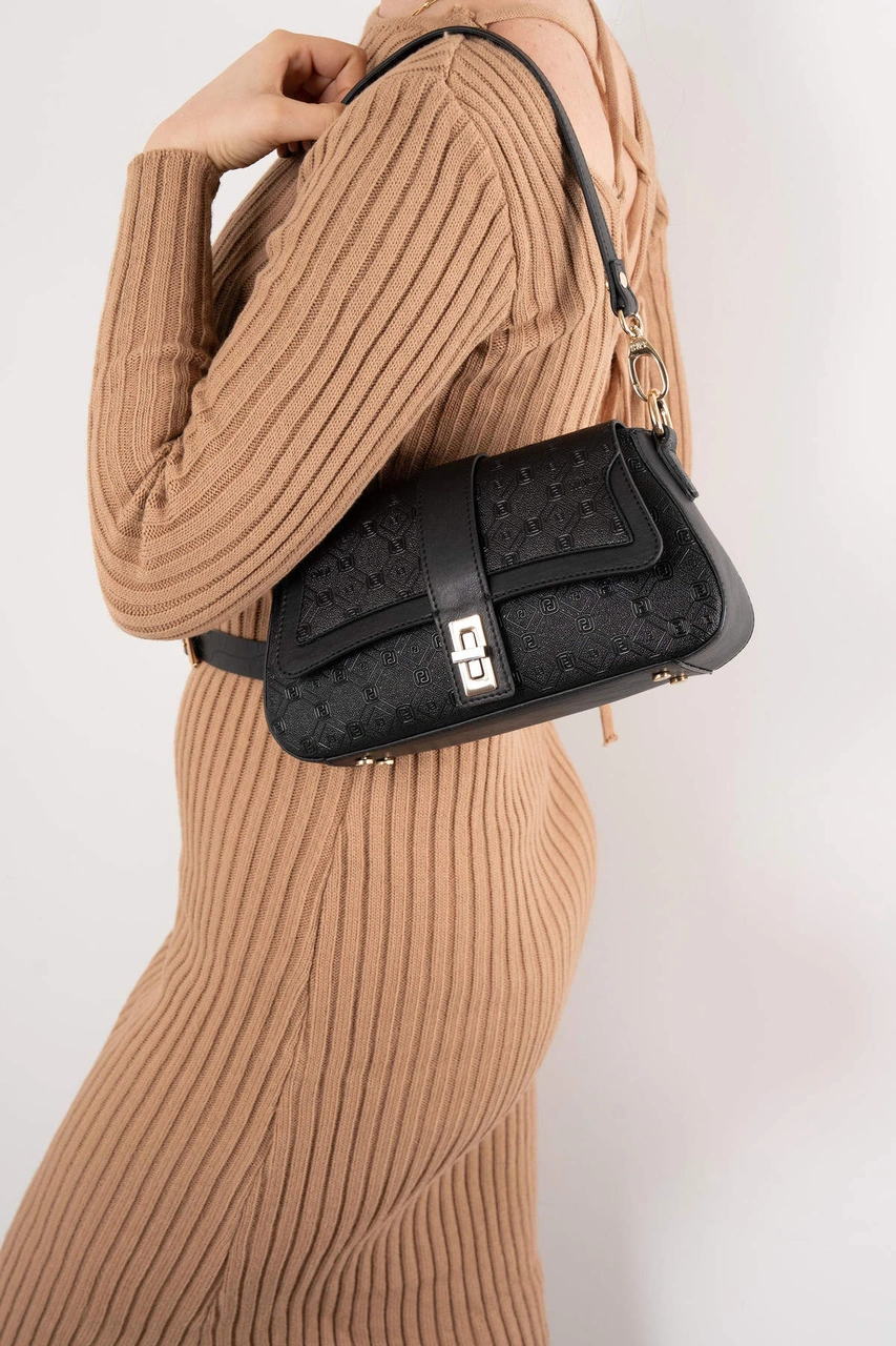 Silver Polo Kadın Omuz Çanta 1177 Siyah