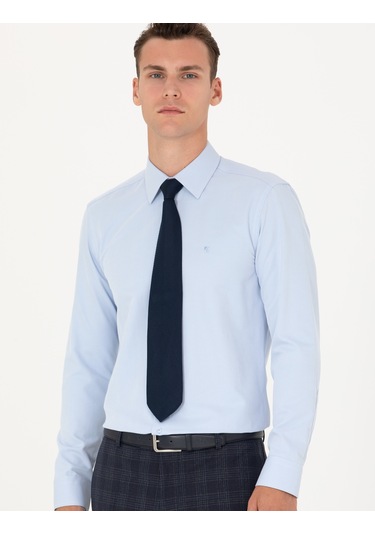 Pierre Cardin Erkek Açık Mavi Gömlek Basic 50277778-vr003 Açik Mavi