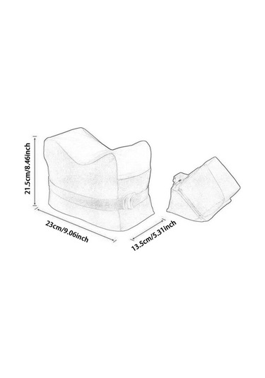 Pazly 2 Adet Siyah Atış Poligonu Kum Torbası Seti, Piknik İçin Siyah