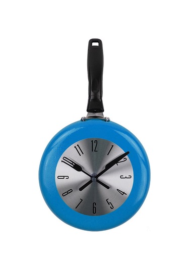 Mufunye Retro Stil 8 İnç Kırmızı Duvar Saati, Yüksek Dayanıklı Metal, Modern Dekorasyon İçin Mükemmel Seçim Çok Renkli