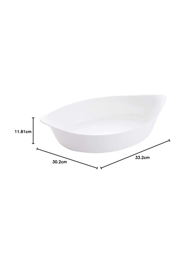 Luminarc Smart Cuisine Carine Fırın Kabı 38x23 Cm 3n3486 Beyaz