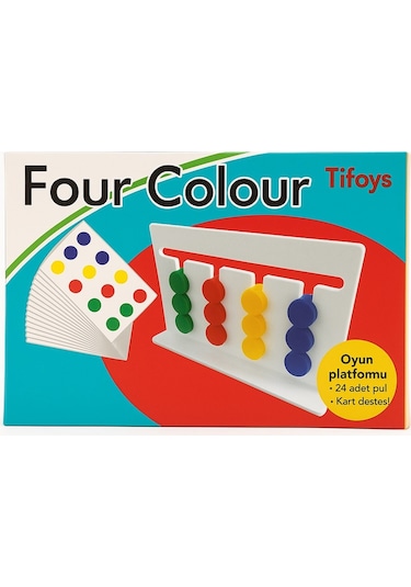 Four Colour Renk Eşleştirme Oyunu Eğitici Montessori Mantık Oyunu
