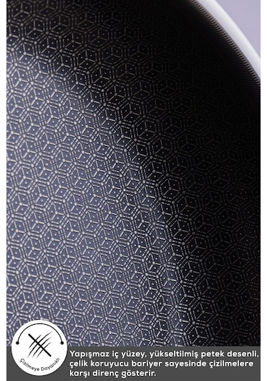 Karaca  Powersteel 5Ply 316+ İndüksiyon Tabanlı 7 Parça Çelik Tencere Seti