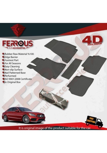 Mercedes C W205 4d Paspas Siyah Verampalı Cepli Bagaj 2015 Ve Üstü