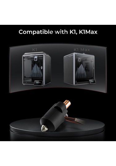 Xindoker Creality K1 3d Yazıcı Yükseltme Seti - Çift Metal Isıtıcı Bakır+titanyum 300 C Dayanıklı, Yüksek Akışlı Nozul Diğer