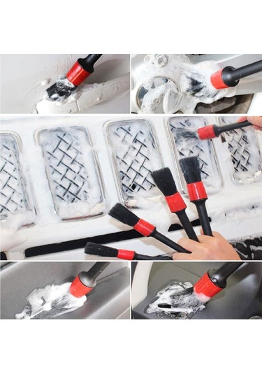 Samdoo 13 Parça Otomobil Temizlik Fırçası Seti - Tekerlek, Jant, Açıklar Ve İç Mekan İçin Detaylı Temizleme Aracı