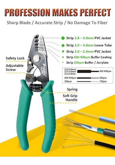 Proskit Cp-328 Fiber Optik Kablo Soyucu