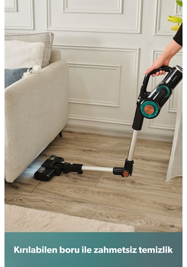 Homend Dustrider 1264H Şarjlı Turbo Başlıklı Dikey Süpürge