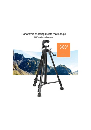Sones 3366 Kalite 1.7m Taşınabilir Telefon Canlı Selfie Tripod Dv Slr Kamera Standı Siyah
