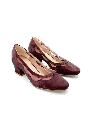 Park Moda Parkmoda Kadın Topuklu Ayakkabı Bordo Bordo