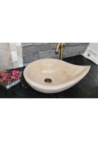 Noche Traverten Damla Model Lavabo