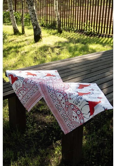 Leohome Rus Tarzı Servis Peçeteleri 449822272 Beyaz