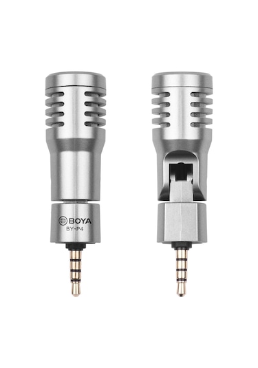 Springsun Mikrofon Boya By-p4 Çok Yönlü Kondansatör Mikrofon Rüzgarlıklı Mini Mikrofon 3,5 Mm Trrs Fiş