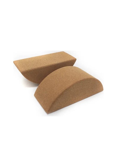 Springsun Kuru Ağacından Yapılmış Yarı Dairesel Yoga Aracı - Kuvvet Ve Denge Egzersizleri İçin Kayma Engellendirilmiş Antrenman Aleti 24x10x8.5cm Çok Renkli