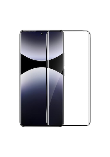 Redmi Note 14 Pro Plus Eğimli Süper Pet Ekran Koruyucu Siyah