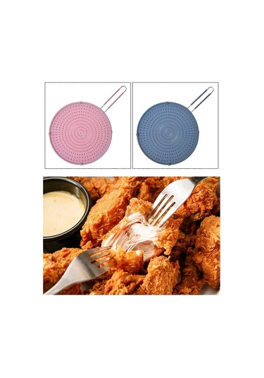 Saplı Silikon Sıçrama Ekranı Yapışmaz Yağ Kapağı Kaymaz Kızartma Çok İşlevli Isıya Dayanıklı Diğer